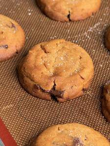 Whole Wheat & Jaggery Chocolate Sea Salt Cookie