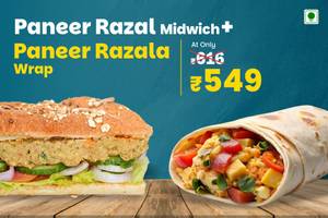 Paneer Razala Midwich + Paneer Razala Wrap