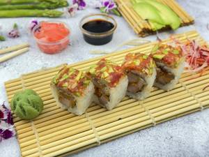 Chicken Katsu Roll With Avocado Salsa Sauce