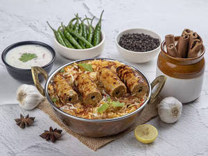 Chicken Malai Seekh Biryani