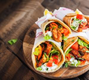 Mexican filfil chicken rumali shawarma