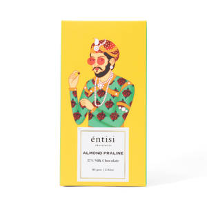 Almond Praline Milk Chocolate Bar (80gms)