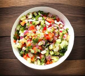 Kachumber green salad
