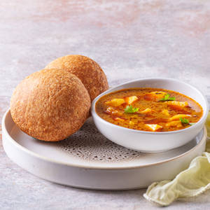 Kachori With Aloo Subji.