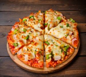 Cheese Corn Capsicum Pizza