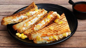 Cheese Corn Grilled Sandwich