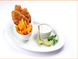 Crumbed Fish n Spiced Chips