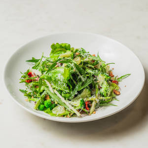 Rocket, Asparagus, Broccol, Pomelo Herb Salad