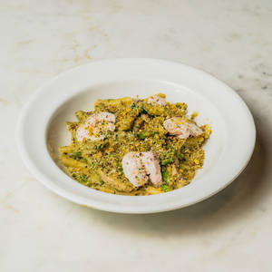Penne Chicken, Walnut Pesto