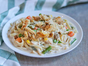 Penne Alfredo White Sauce Chicken Pasta