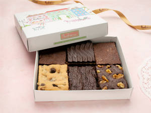 Eggless Brownies Box [6 Pieces,3 Flavours]