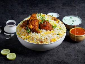 Chicken fry biryani