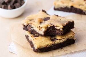 Eggless Cookie Brownie [1 Piece]