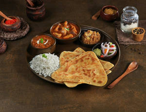 Mushroom Masala Veg Thali