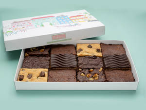 Eggless Brownies Box [12 Pieces,3 Flavours]