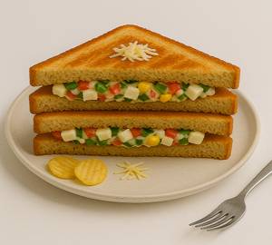Mixed Veg Paneer Cheese Grilled Sandwich