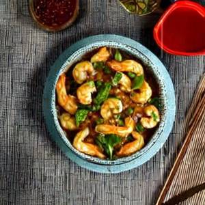 Funghi Sauce Prawns