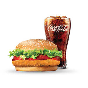 Aloo Tikki Burger + Soft Drink