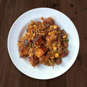Pork Dry Fry With Dry Bamboo Shoot 
