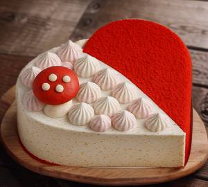 Red Velvet Heart Cake Bento [200 G]