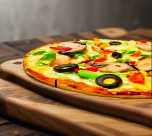 Golden Corn Black Olive Jalapeno Pizza [8 Inches]