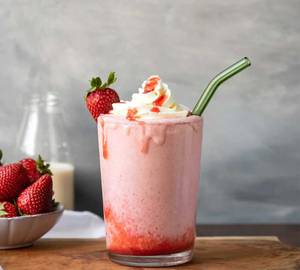Strawberry milk shakes