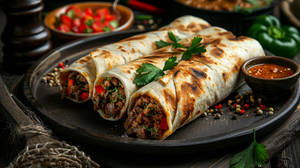 Chilli Paneer Roll