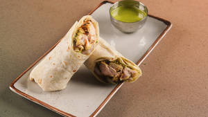 Chicken Malai Badami Tikka Roll