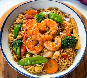 Prawns Pan Fried Noodles