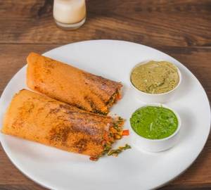 Paneer palak masala dosa