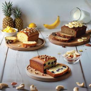 FB Banana Cake+Dry Fruit Blast+Pineapple Almond