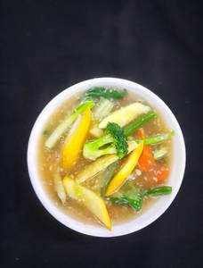 Stir Fried Chinese Greens With Chopped Garlic