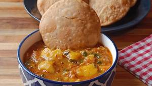 Kachori Subji ( 2.Pcs Khasta)