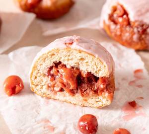 Cherry Filled Bombolonis 