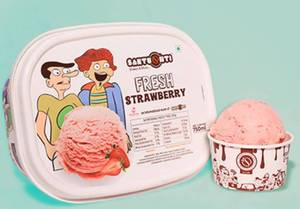 Fresh Strawberry Ice Cream [Family Pack]