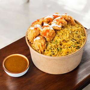 Chicken Popcorn Biryani Bowl