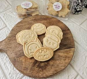 Super Hero Plain Shortbread Cookies