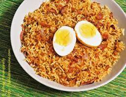 Boiled egg rice