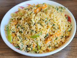 Schezwan egg rice