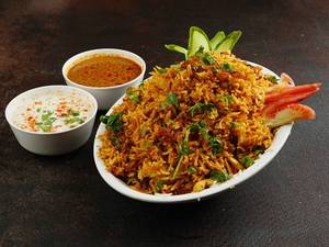 Zafrani Mutton Kheema Biryani