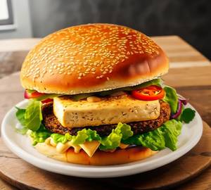 Cheese paneer burger