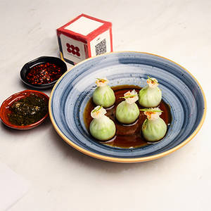 Edamame Truffle Dumplings