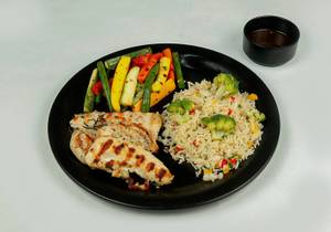 Honey Soya Grilled Chicken Kimchi Broccoli