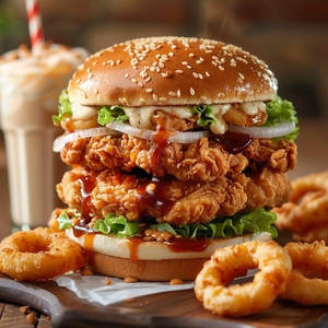 Double Crunch Chicken Burger