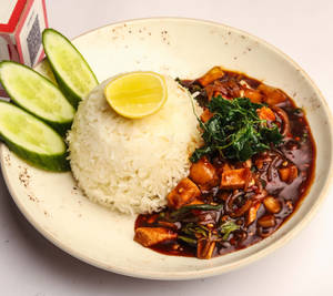 Thai Tofu Hot Basil Rice