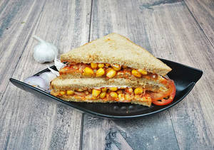 Golden corn sandwich