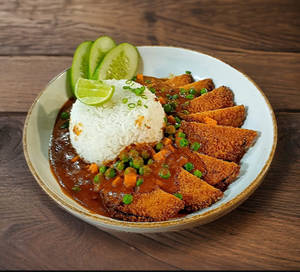 Singaporean Cutlet Curry Rice Eggplant