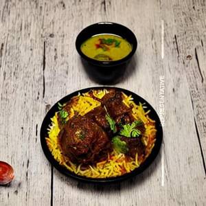 Shahi gosht mutton biryani