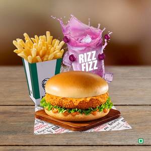 Gold Veg Zinger Burger Meal