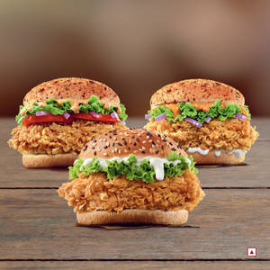 Trio Zinger Chicken Burgers Deal